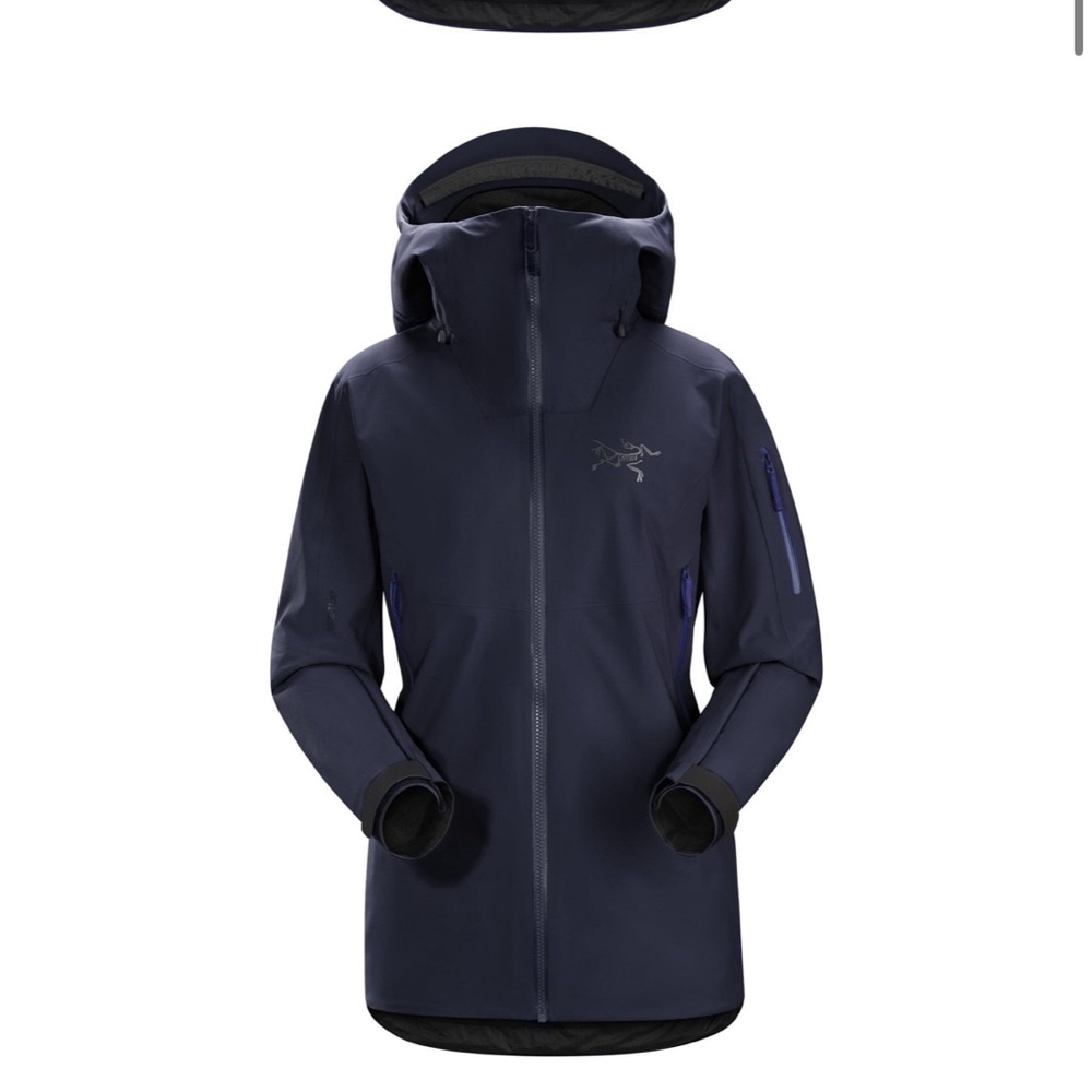 NWT Arc’teryx white line, black sapphire, Sentinel, women’s jacket - Picture 8 of 9